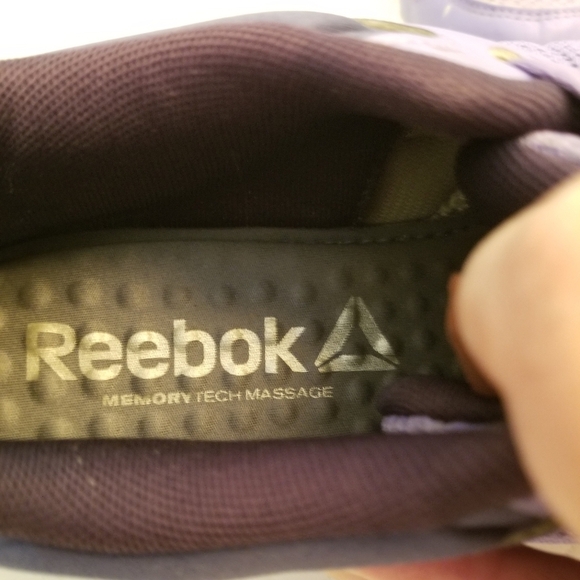 Reebok Purple Memory Tech Massage Trainers Womens Size 9 - Picture 5 of 7